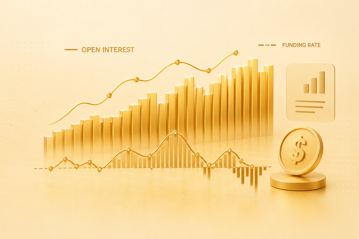 Open interest & funding trends illustration