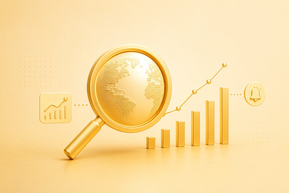 Real-time market intelligence illustration